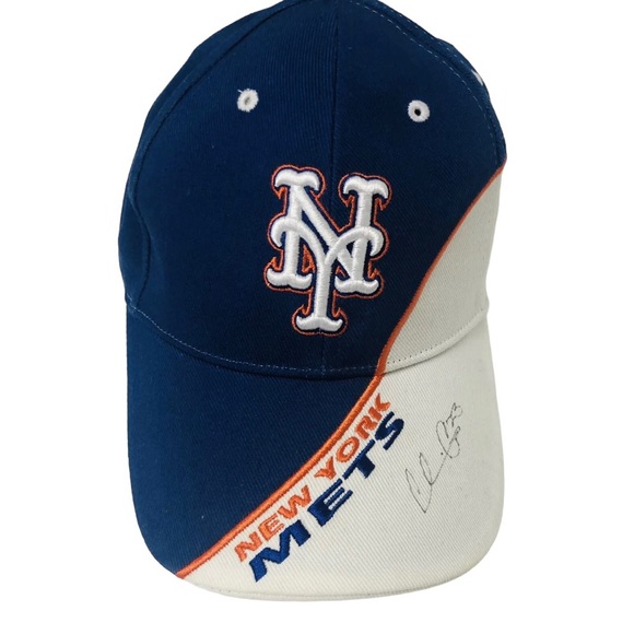 New York Mets Hat MLB Genuine Fan Favorite Adjustable Cap Autograph Signed #23 - Picture 2 of 12